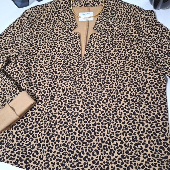 Old Navy Leopard Stretch Open Front Blazer - Picture 3 of 13